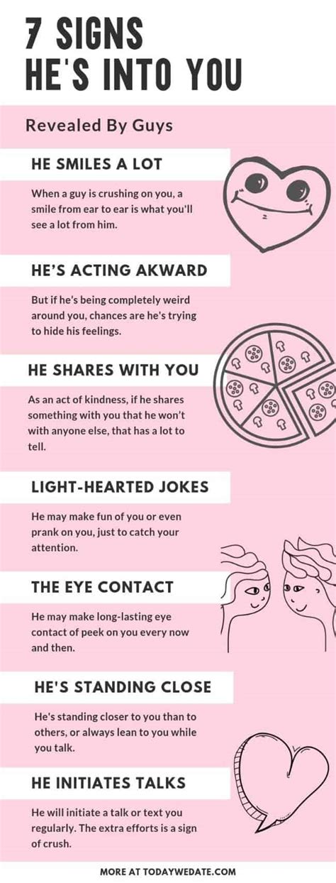 how do you know if he is into you|signs he genuinely likes you.